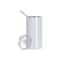 Craft Express 4ct. 20oz. White Stainless Steel Mug with Slide Lid